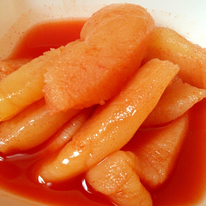 おせち料理アレンジ おつまみ 数の子のキムチ風味 レシピ 作り方 By みずたまsweet 楽天レシピ